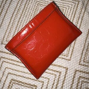Coach Orange Card Holder